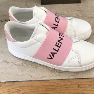 Leather Valentino sneakers. Extremely comfortable for airport or everyday wear.